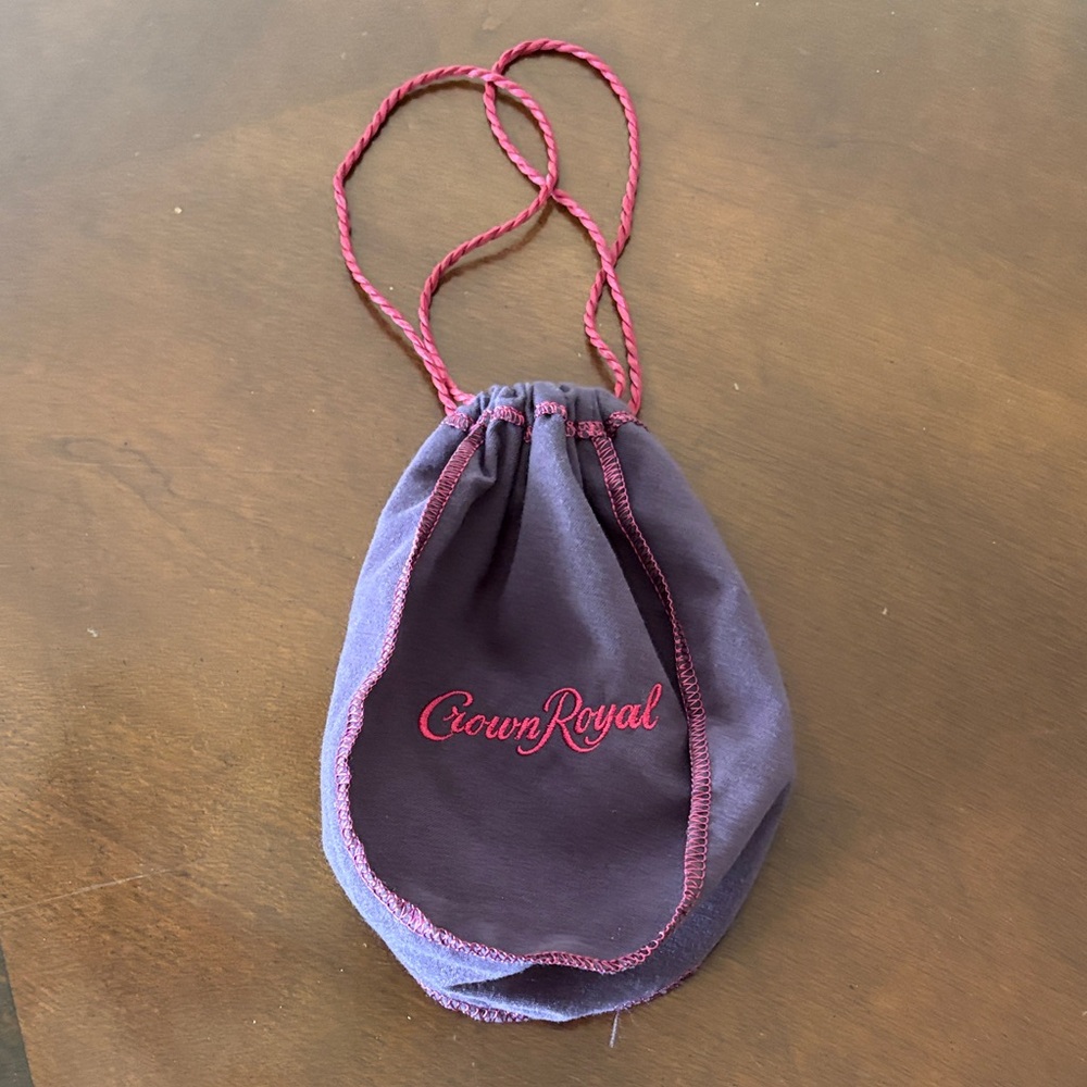 Crown Royal - Purple and Pink Drawstring Bag